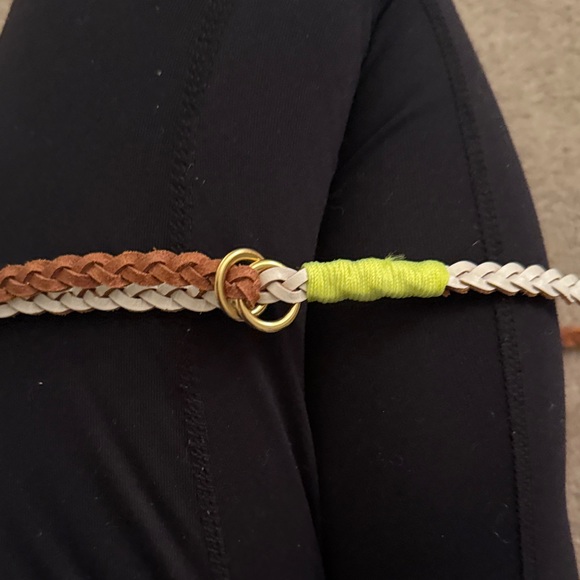 JCREW Braided skinny Leather BELT - Picture 3 of 6